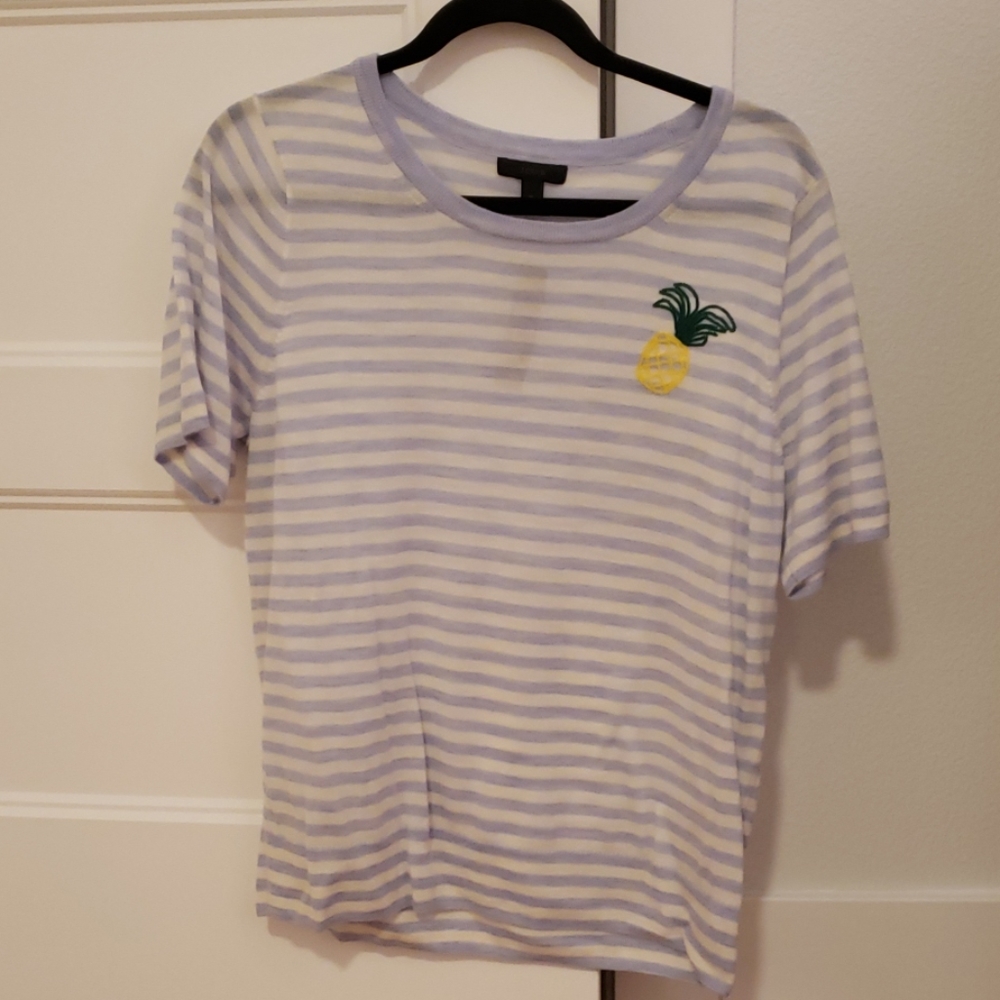 J.Crew short sleeve merino wool top.